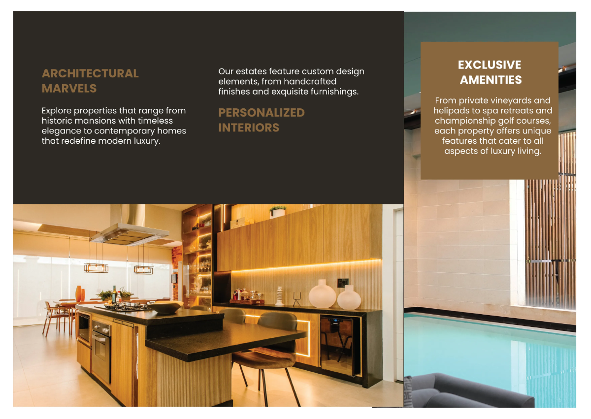 Free Luxury Estates Collection Brochure Template to Edit Online