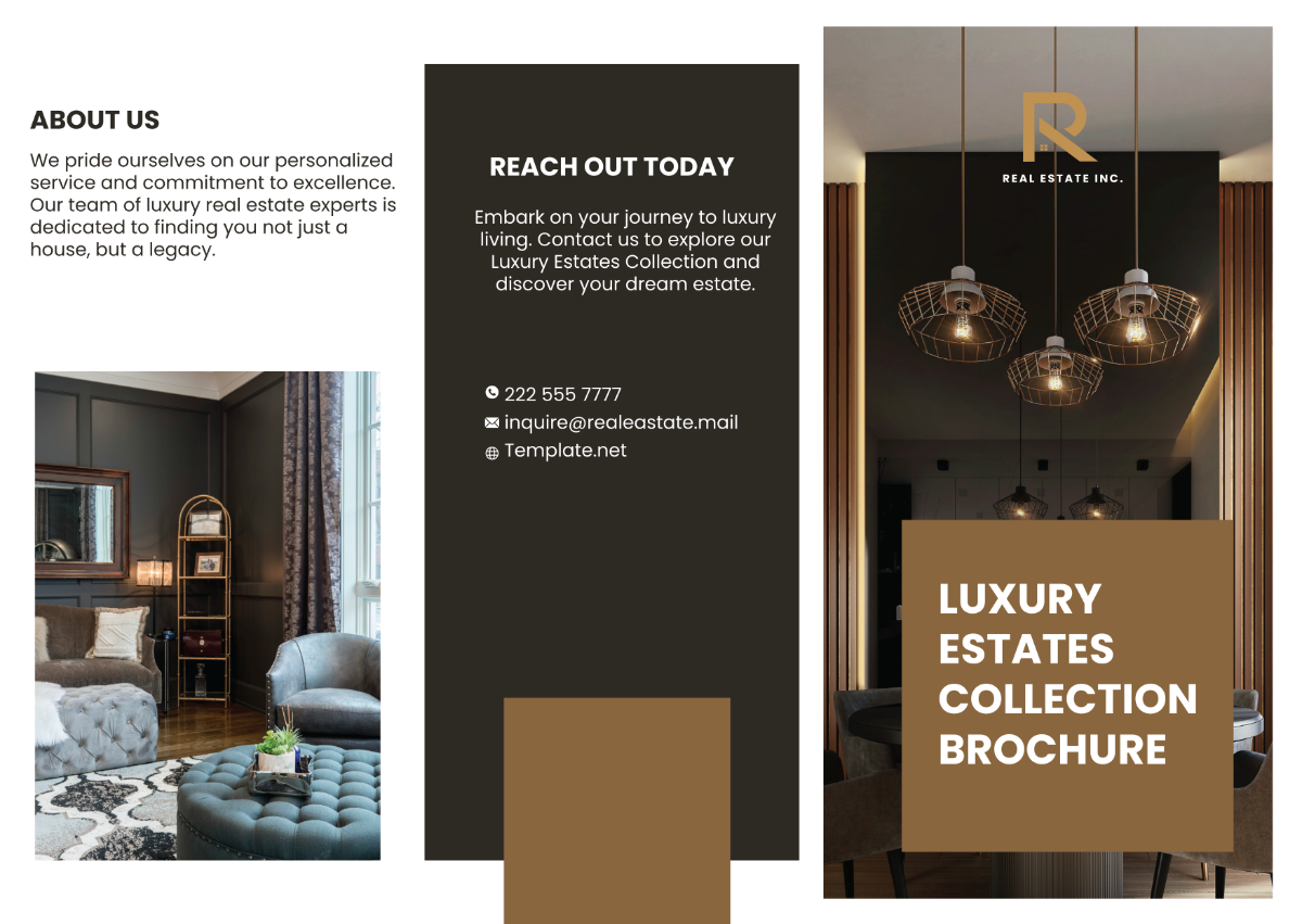 Free Luxury Estates Collection Brochure Template