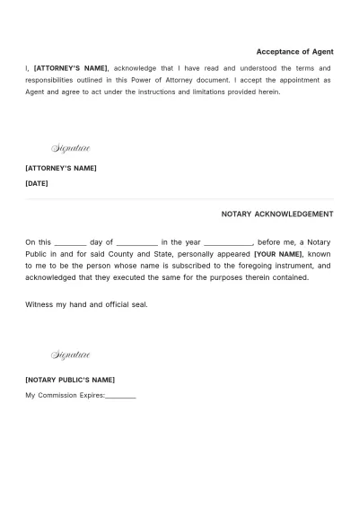 Free Georgia Motor Vehicle Power of Attorney Template to Edit Online