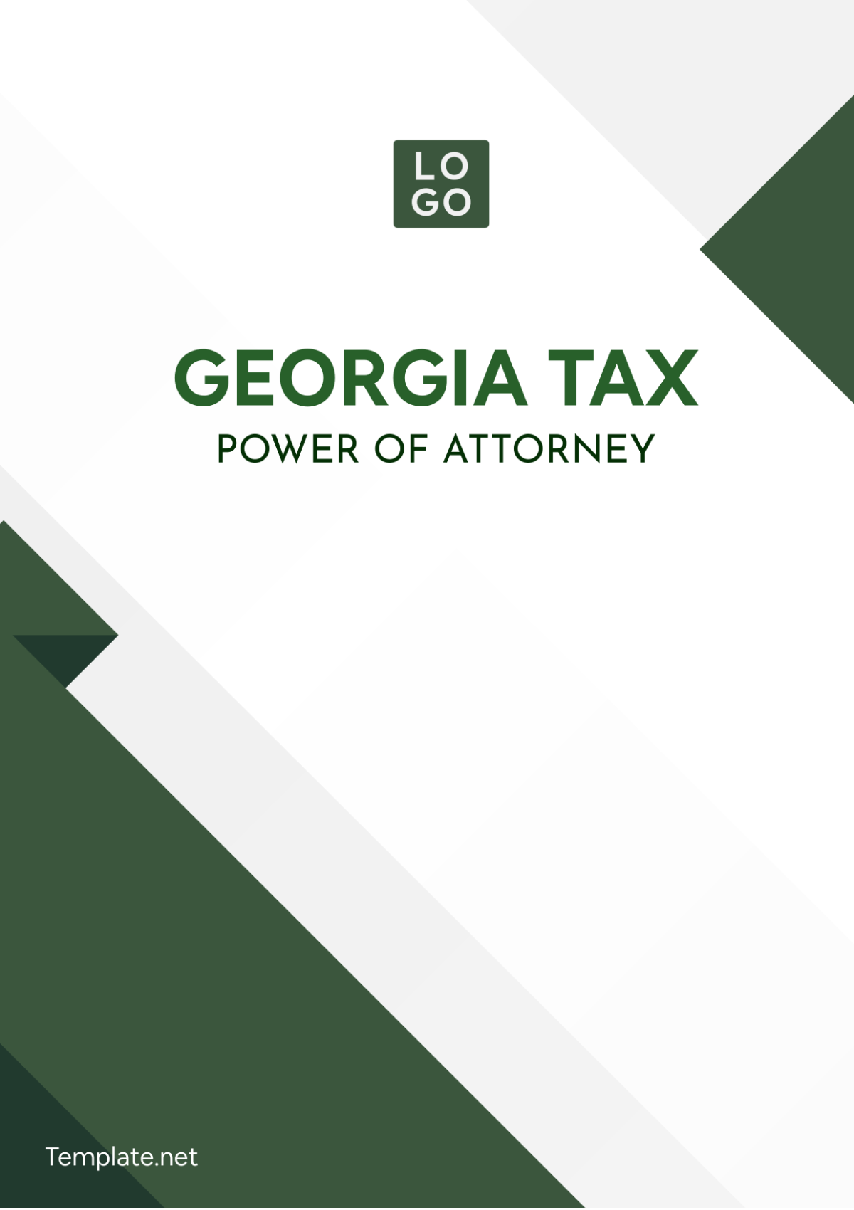 Georgia Tax Power of Attorney Template