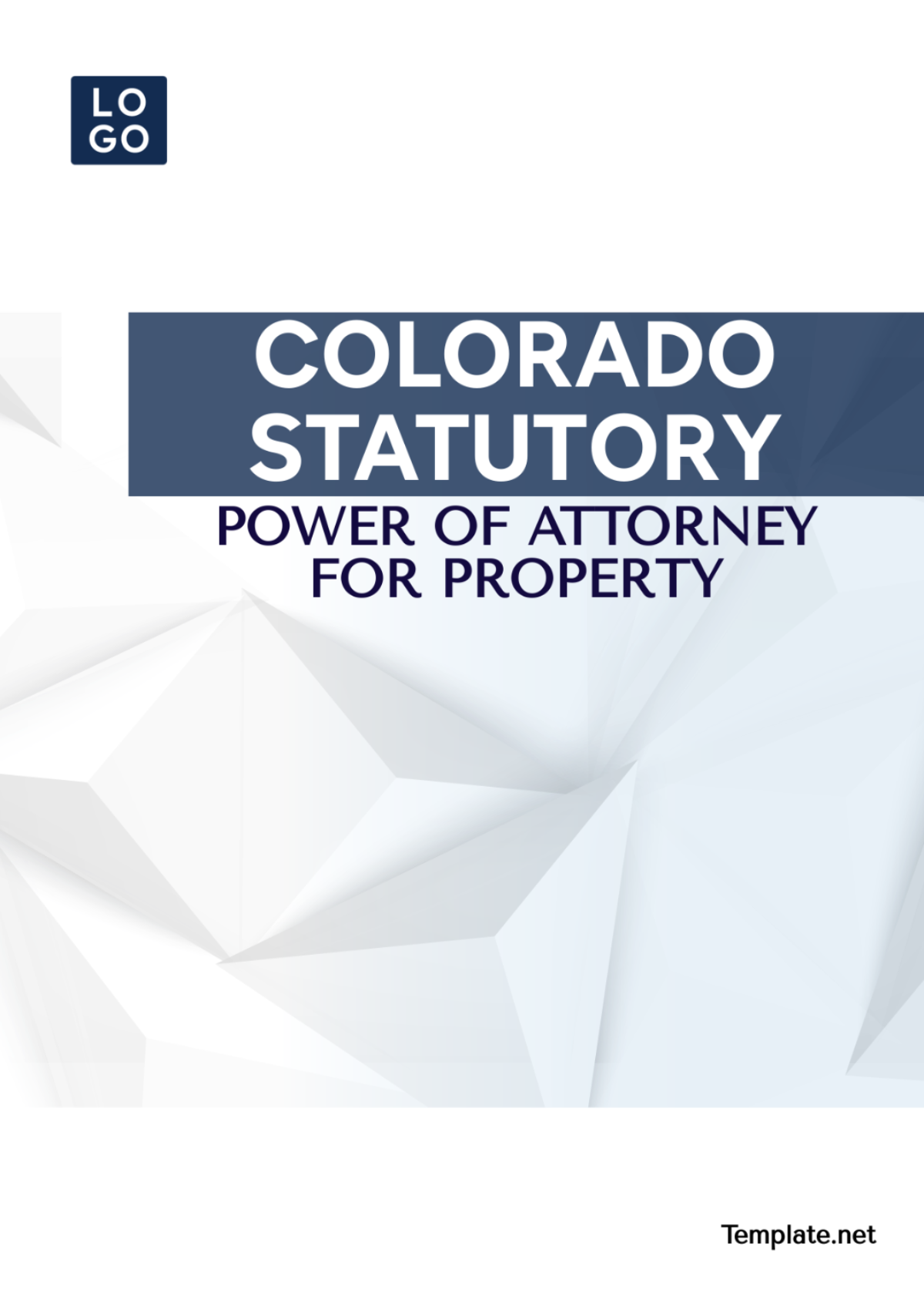Colorado Statutory Power of Attorney For Property Template