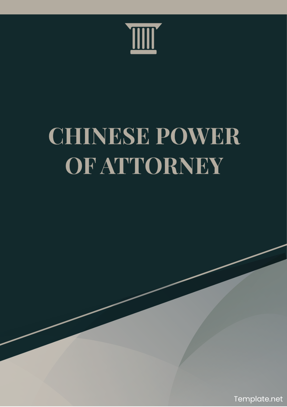 Chinese Power of Attorney Template