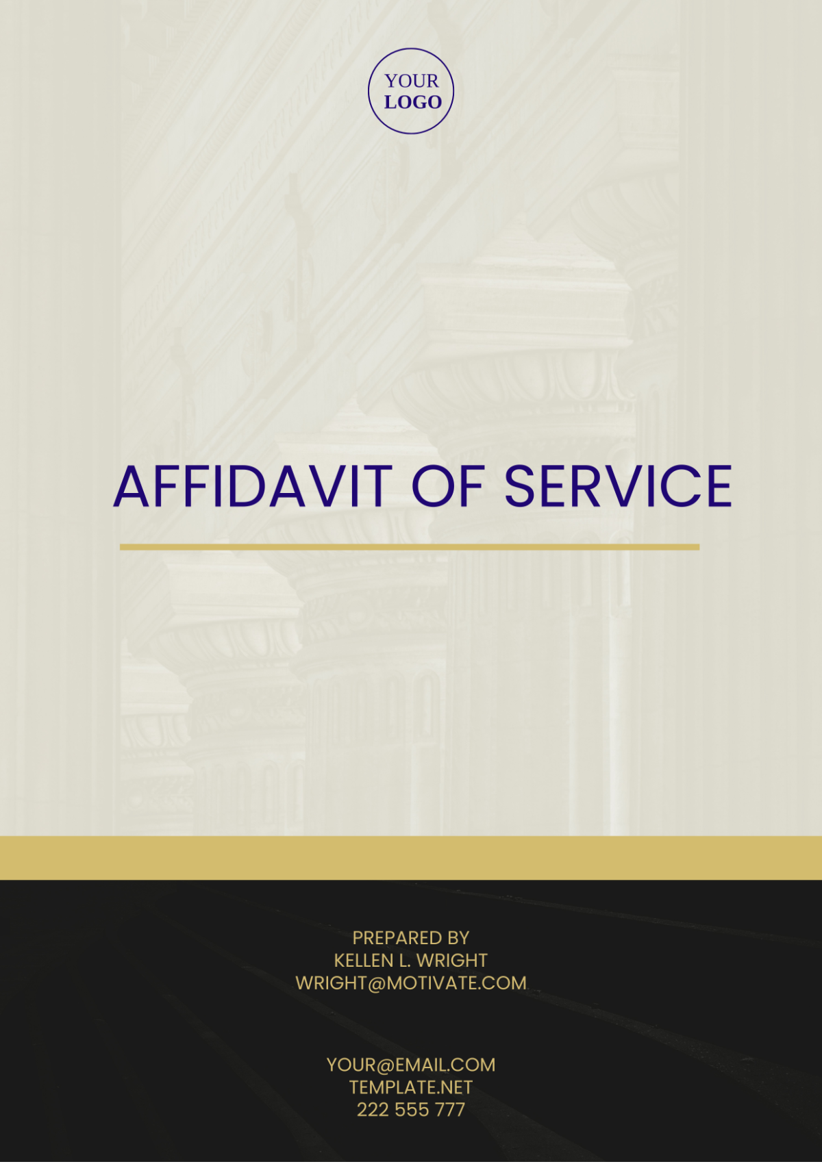 Arizona Affidavit of Service Template - Edit Online & Download