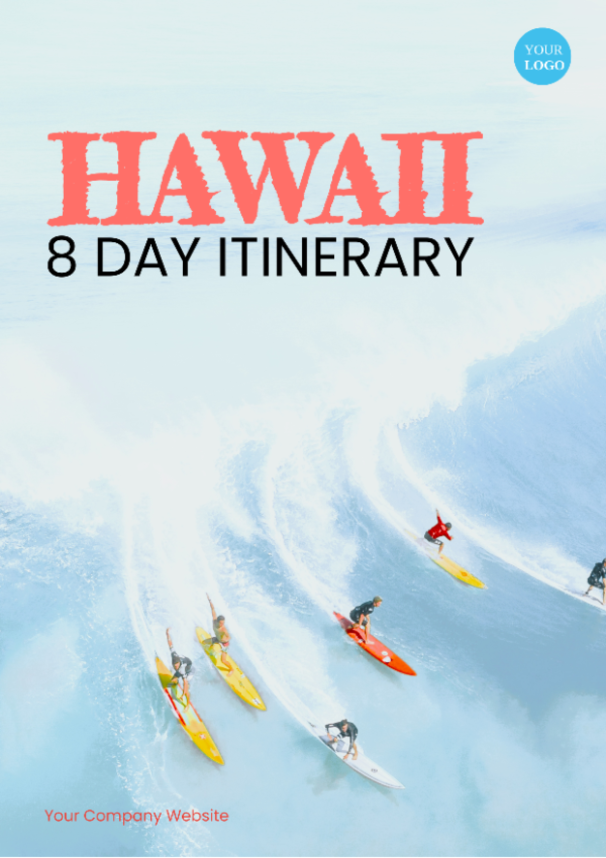 8 Day Hawaii Itinerary Template - Edit Online & Download