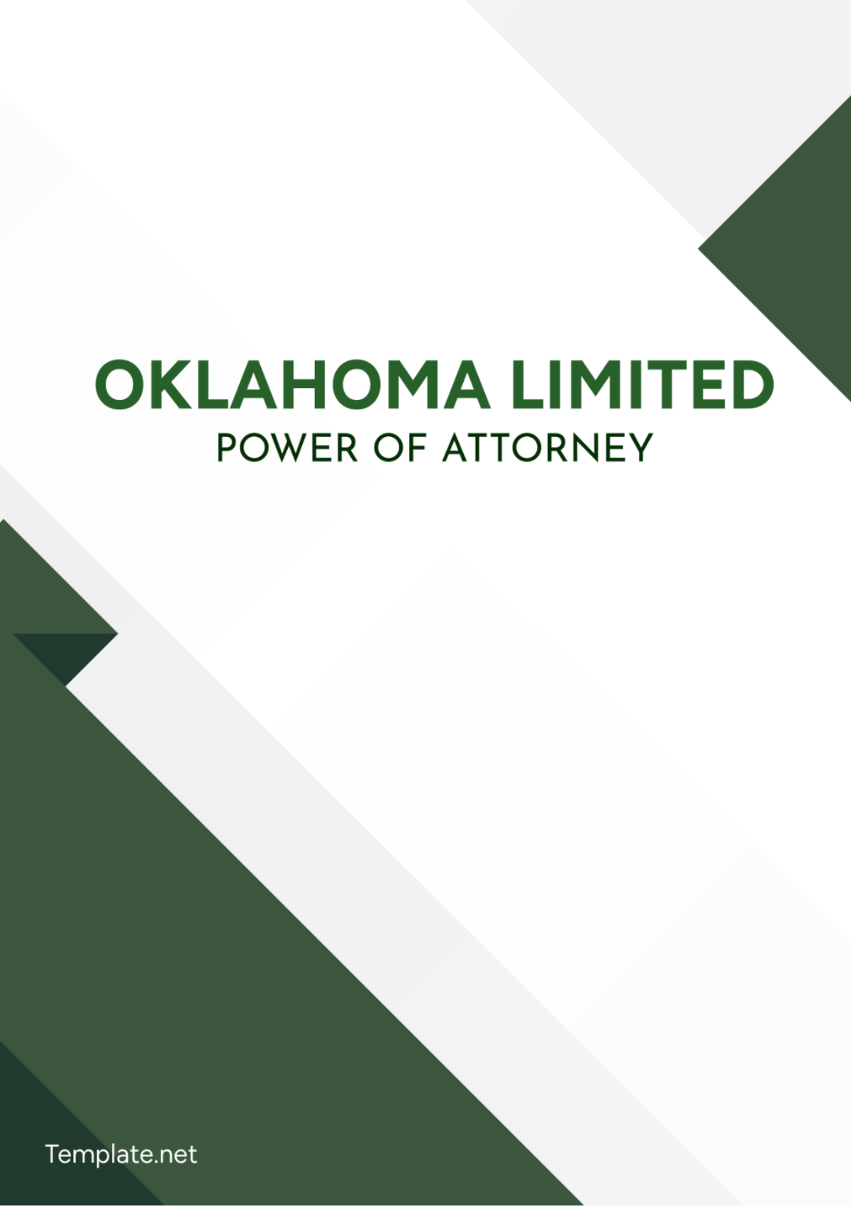 Oklahoma Limited Power of Attorney Template - Edit Online & Download