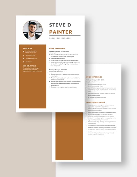 Paralegal Manager Resume Download