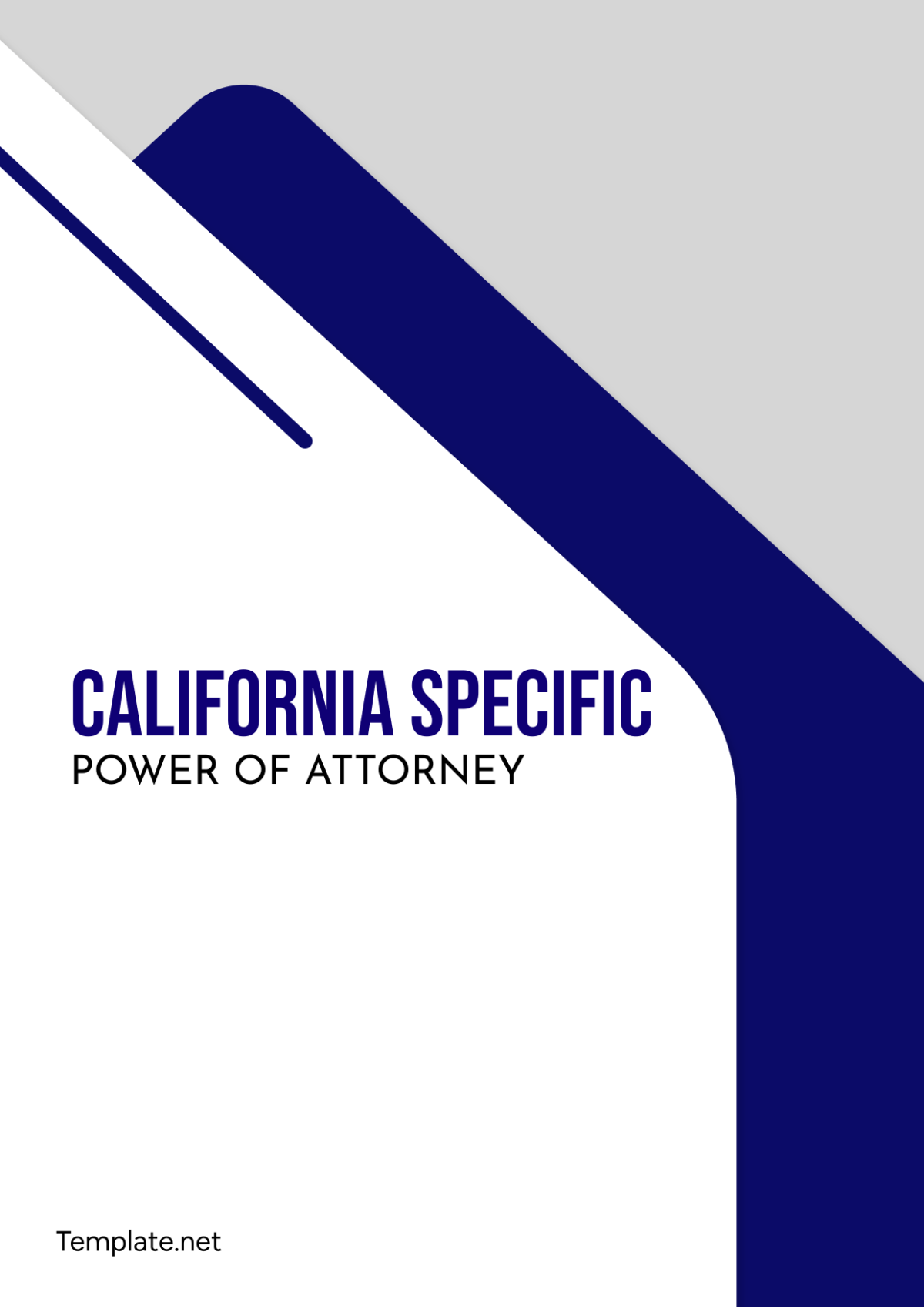 California Specific Power of Attorney Template