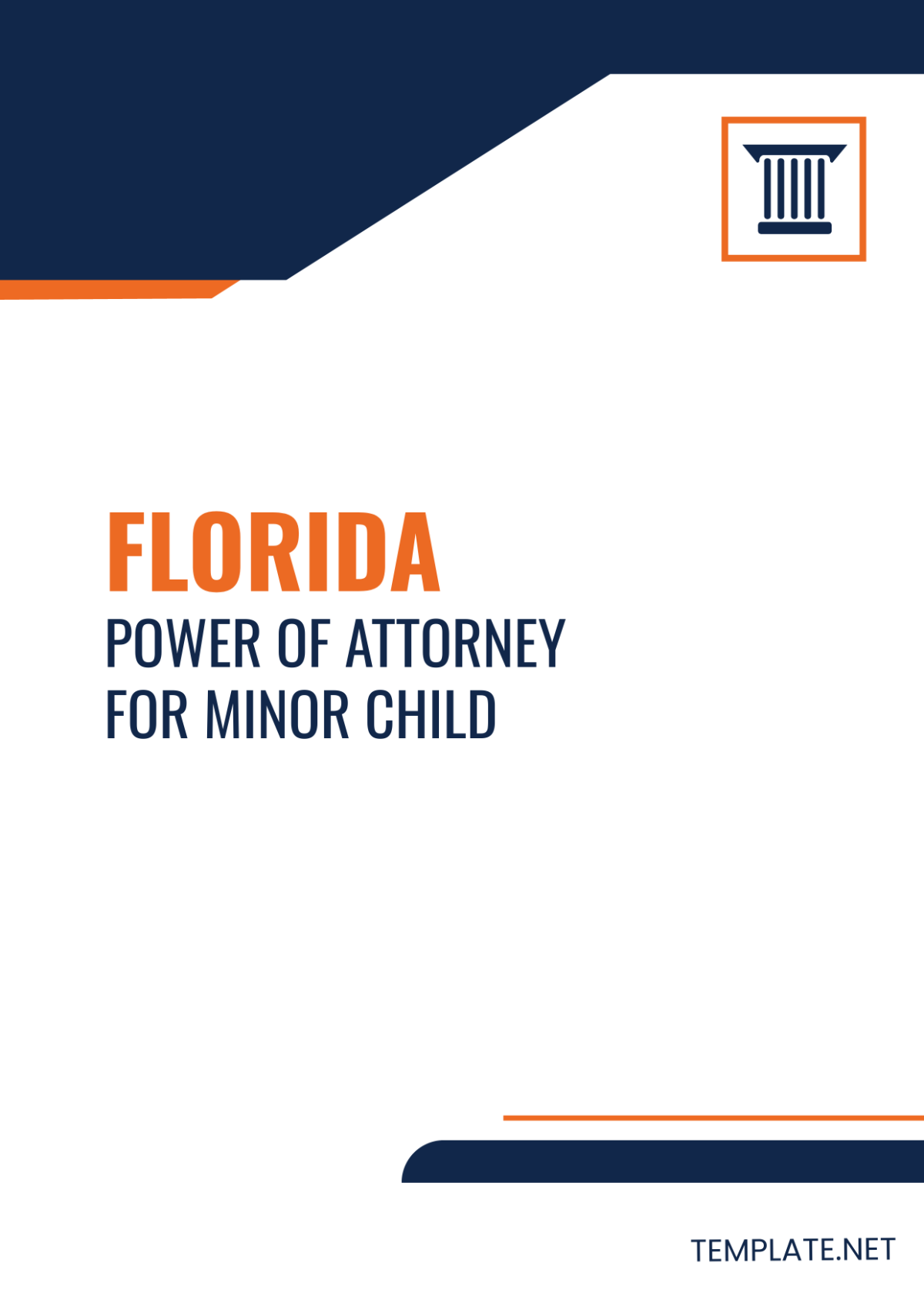 Florida Power of Attorney For Minor Child Template