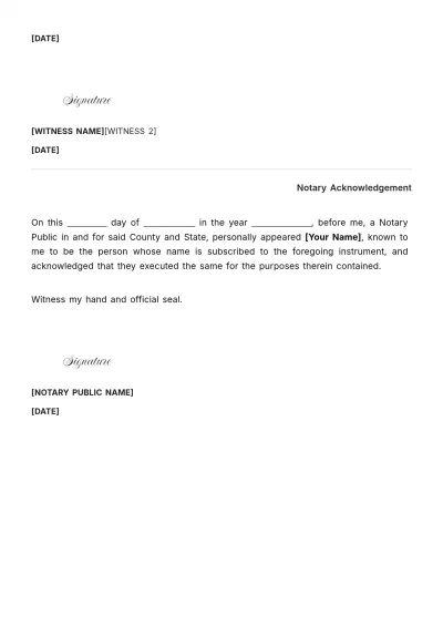 Free Grandparent Power of Attorney Template to Edit Online