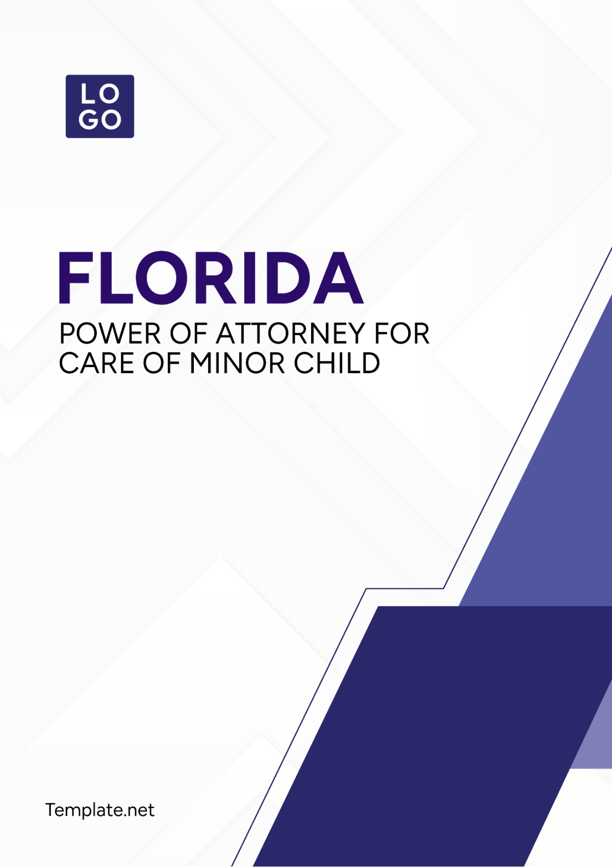 Florida Power of Attorney For Care Of Minor Child Template