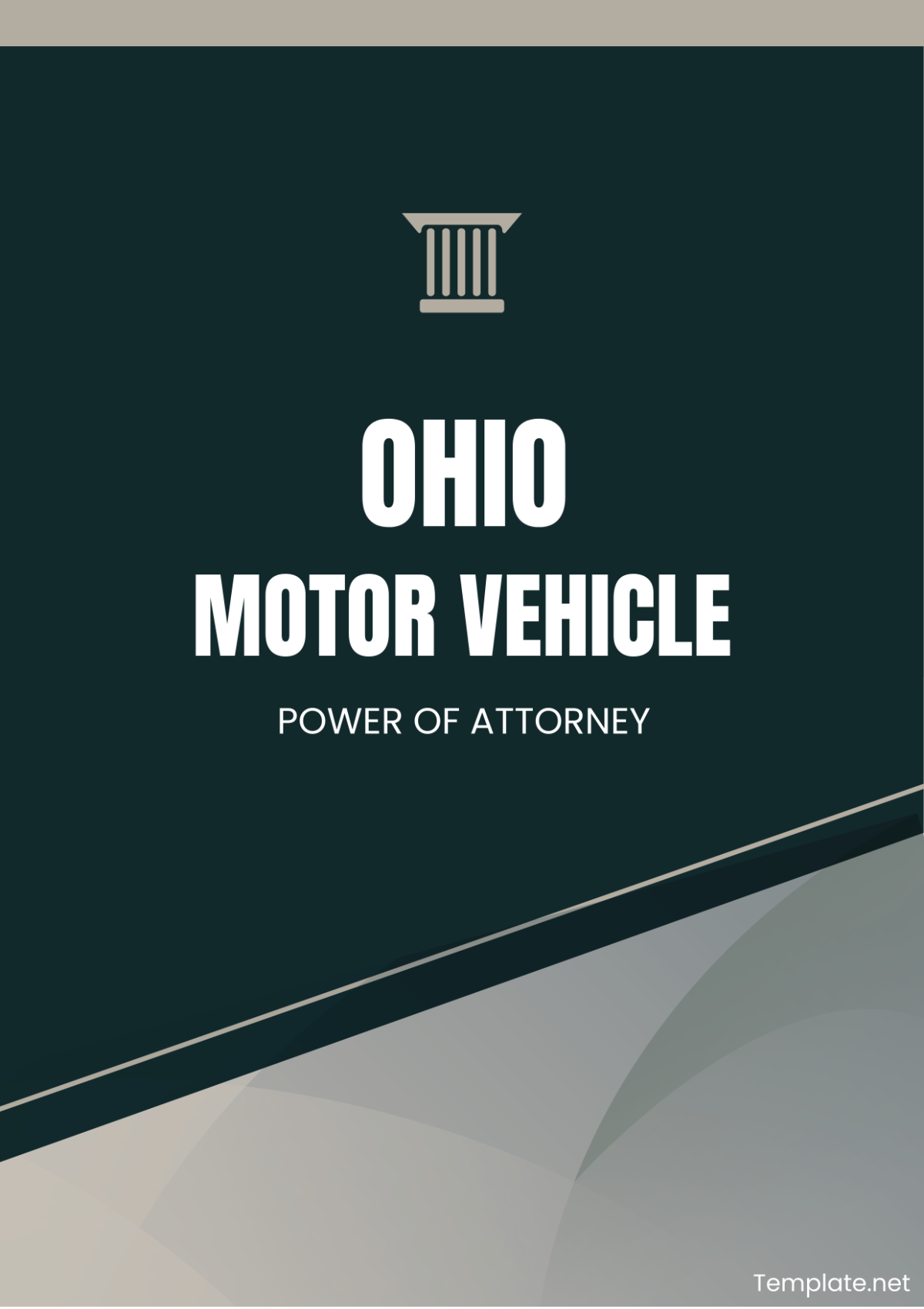 Ohio Motor Vehicle Power of Attorney Template
