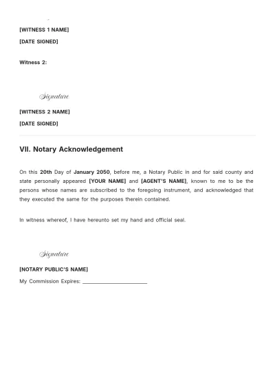 Free Oklahoma Motor Vehicle Power of Attorney Template to Edit Online