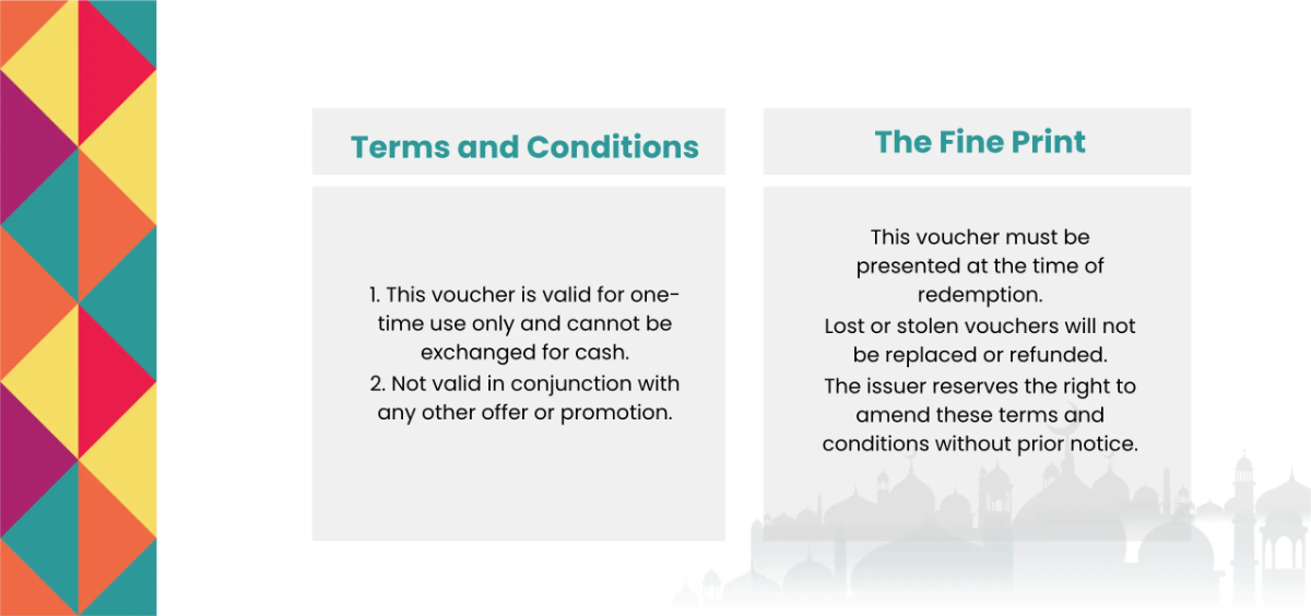 Free Ramadan Event Gift Voucher Template to Edit Online