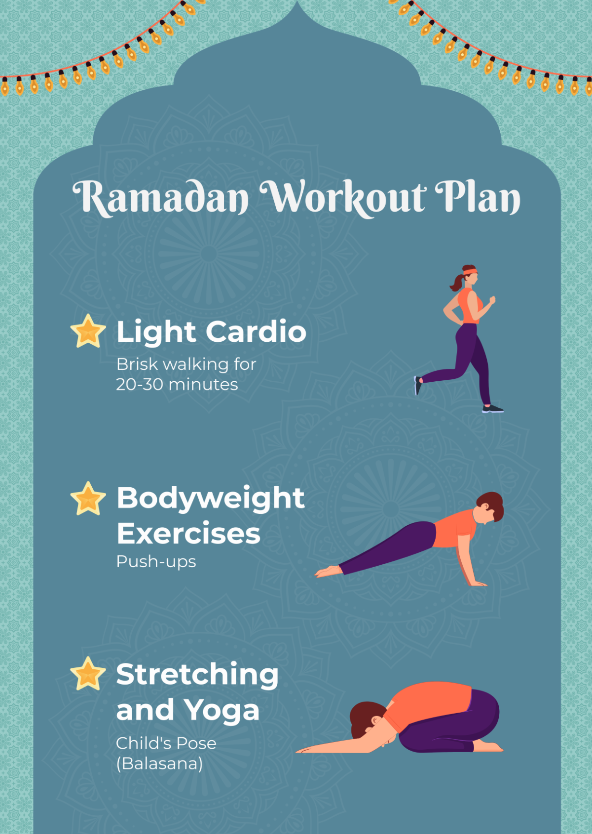 Ramadan Workout Plan Template