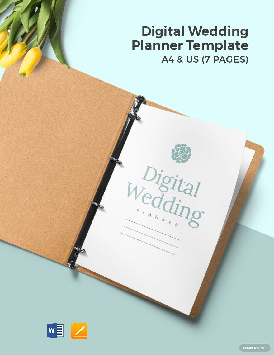 Digital Wedding Planner Template