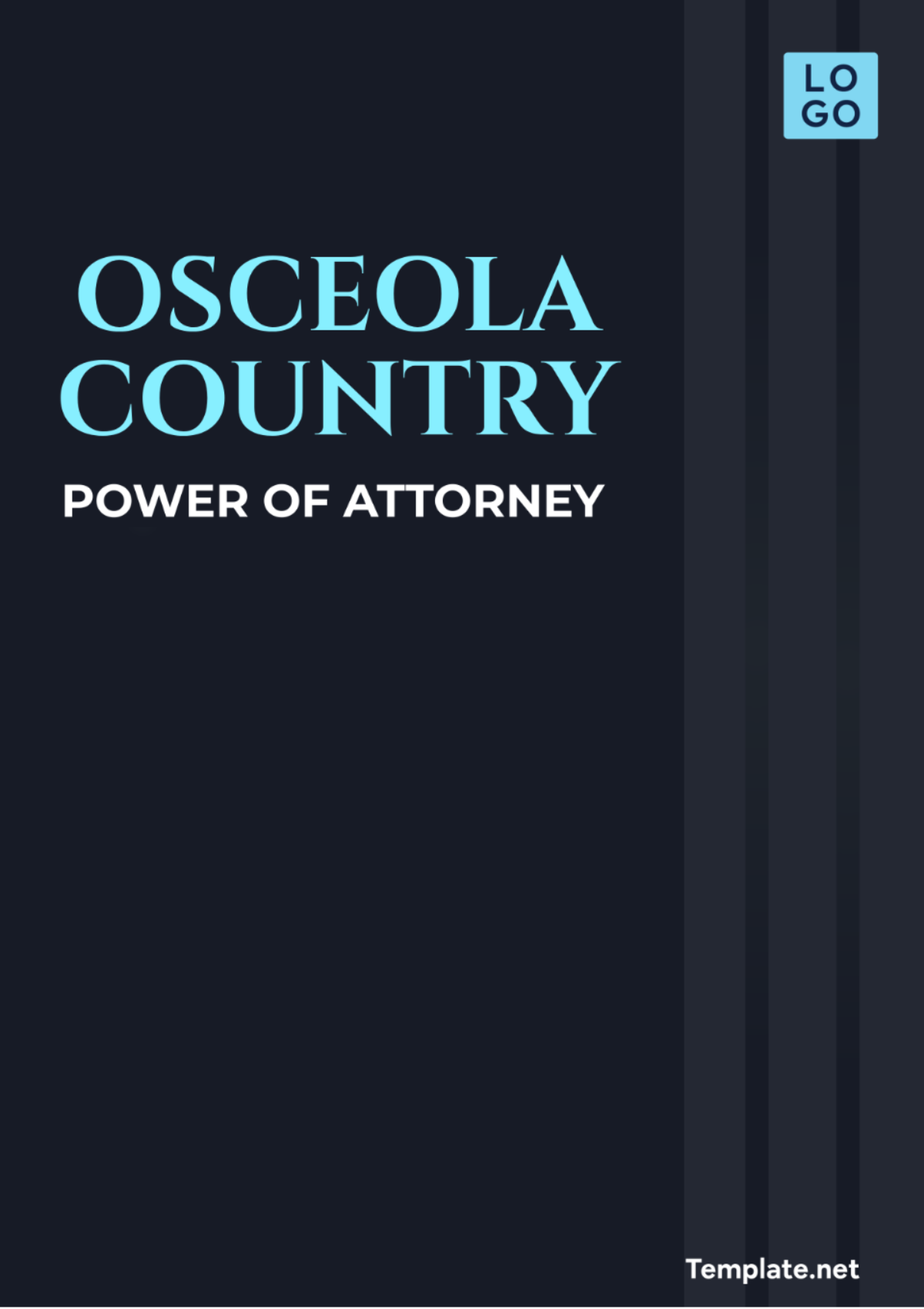 Free Osceola County Power of Attorney Template