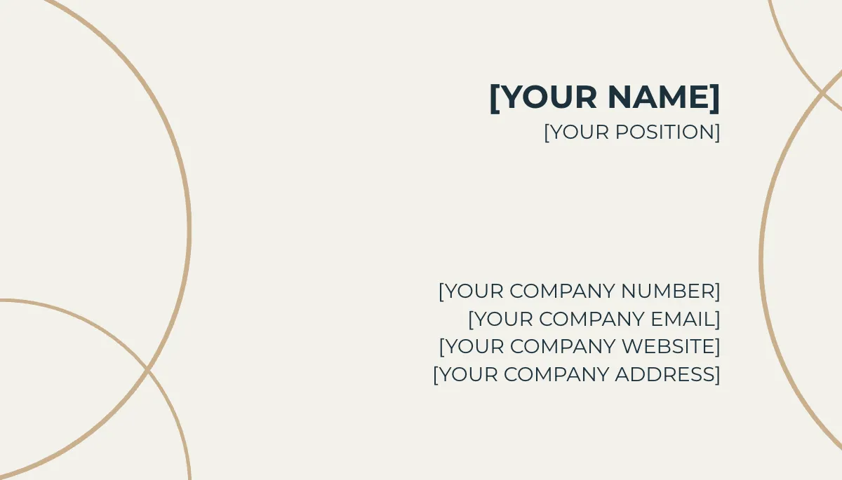 Free Business Card Template to Edit Online