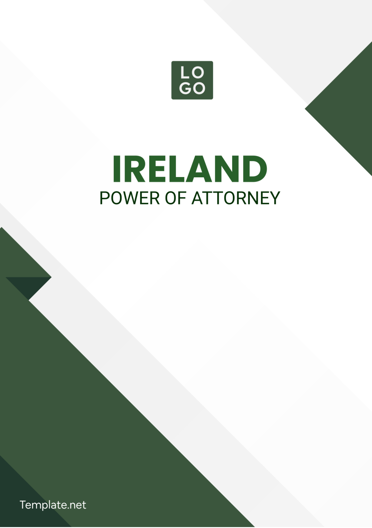Free Ireland Power of Attorney Template
