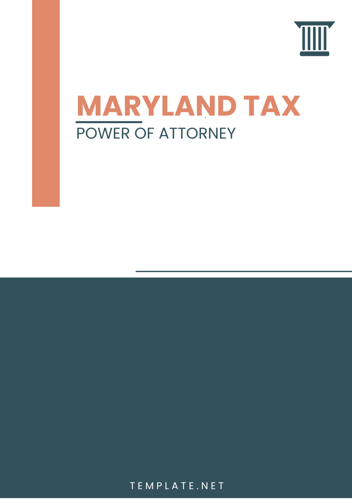 Maryland Tax Power of Attorney Template