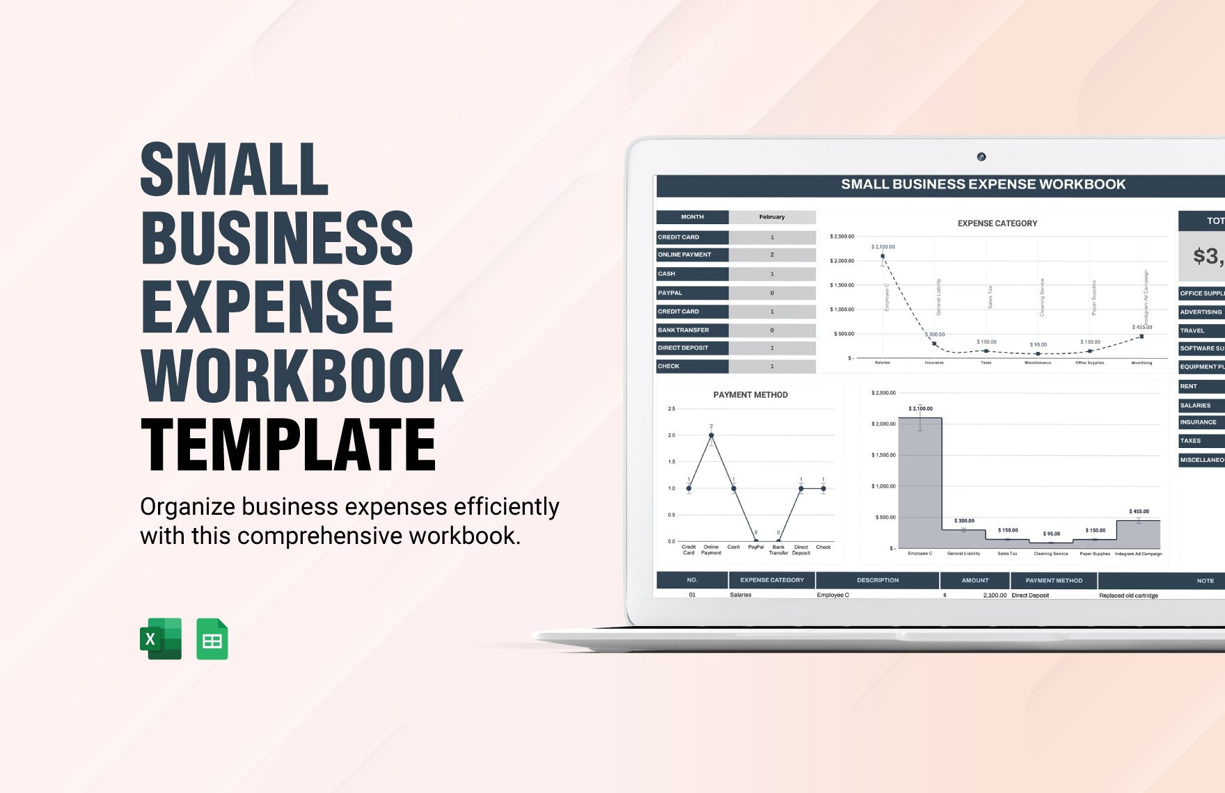 Small Business Expense Workbook Template