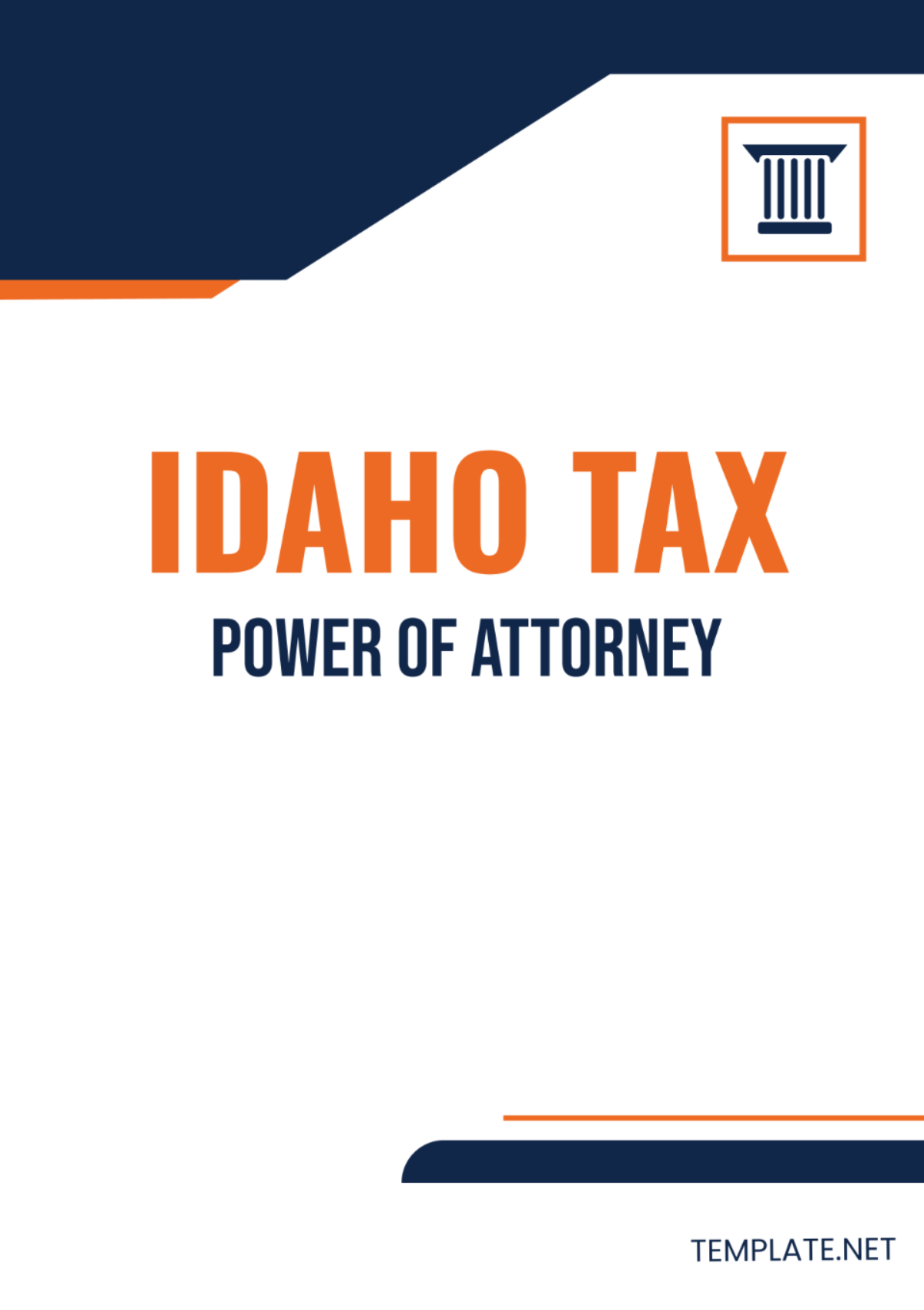 Idaho Tax Power of Attorney Template