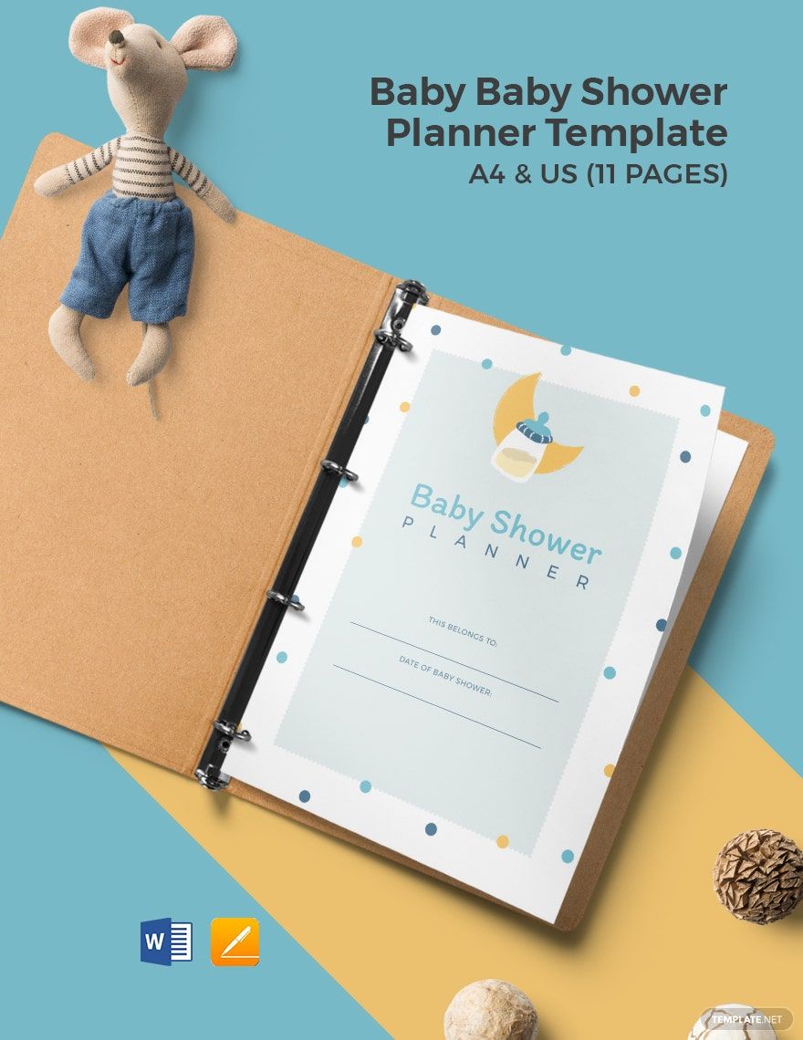 Creative Baby Shower Planner Template