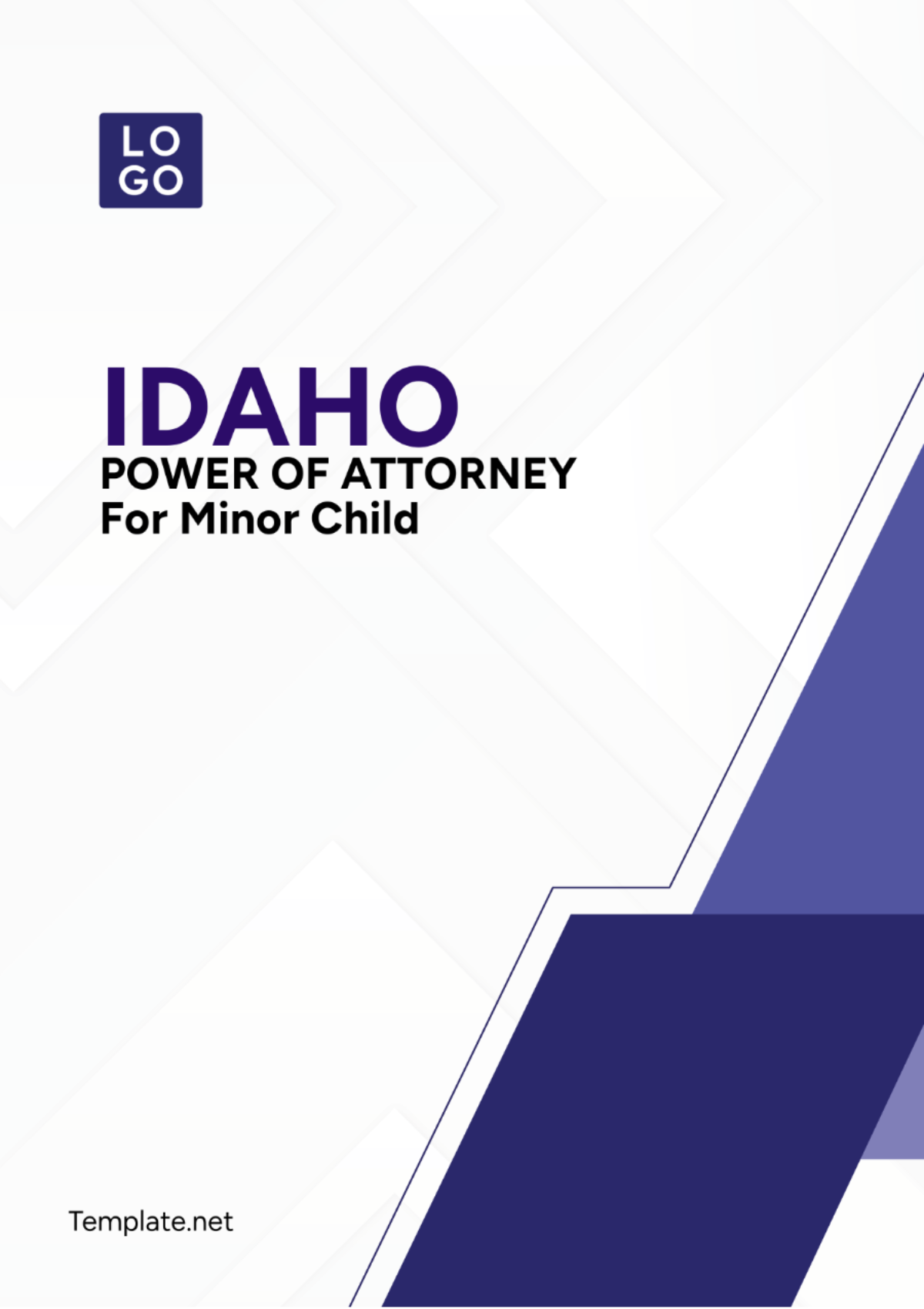 Idaho Power of Attorney For Minor Child Template