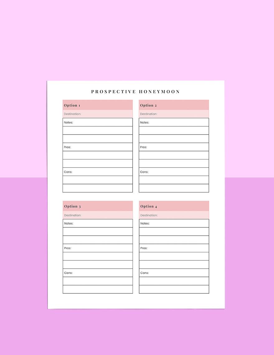Wedding To Do Planner Template