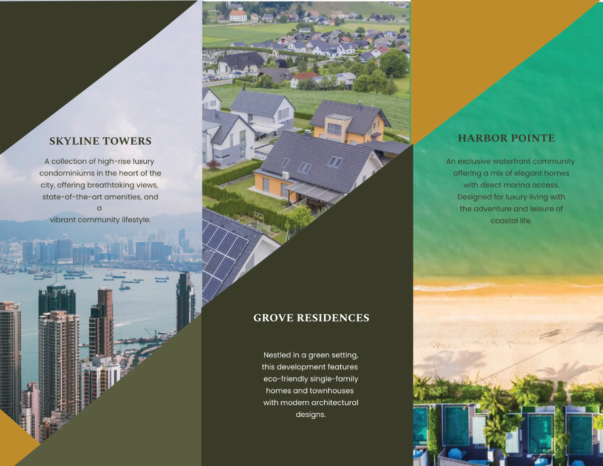 Free New Construction Developments Brochure Template to Edit Online