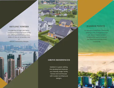Free New Construction Developments Brochure Template to Edit Online