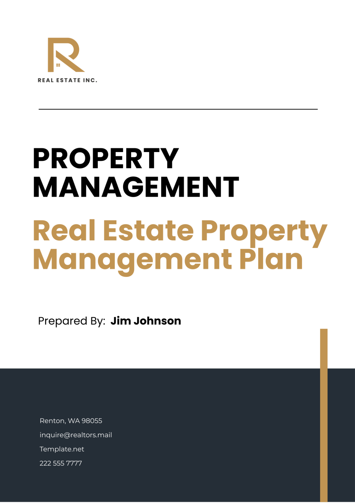 Real Estate Property Management Plan Template - Edit Online & Download ...