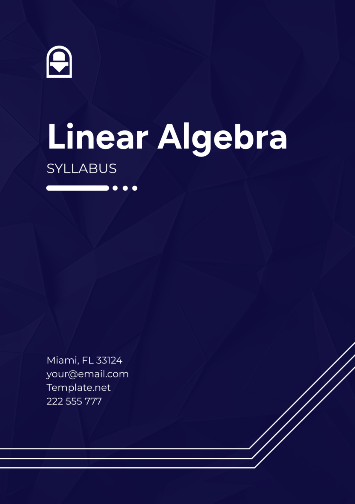 Linear Algebra Syllabus Template