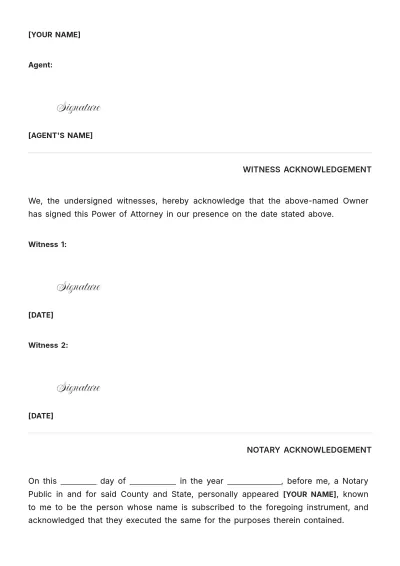 Free Idaho Vehicle Power of Attorney Template to Edit Online