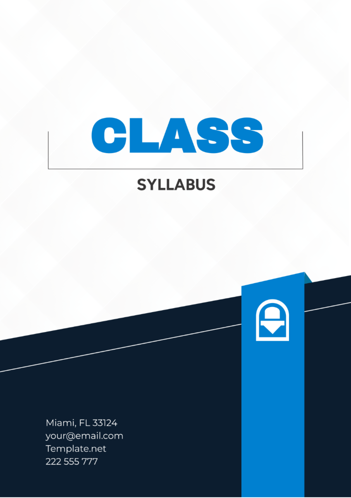 Free Class Syllabus Template