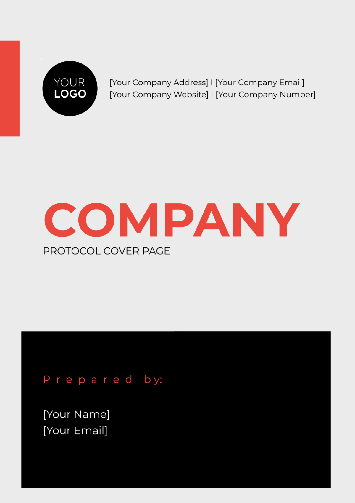 Company Protocol Cover Page