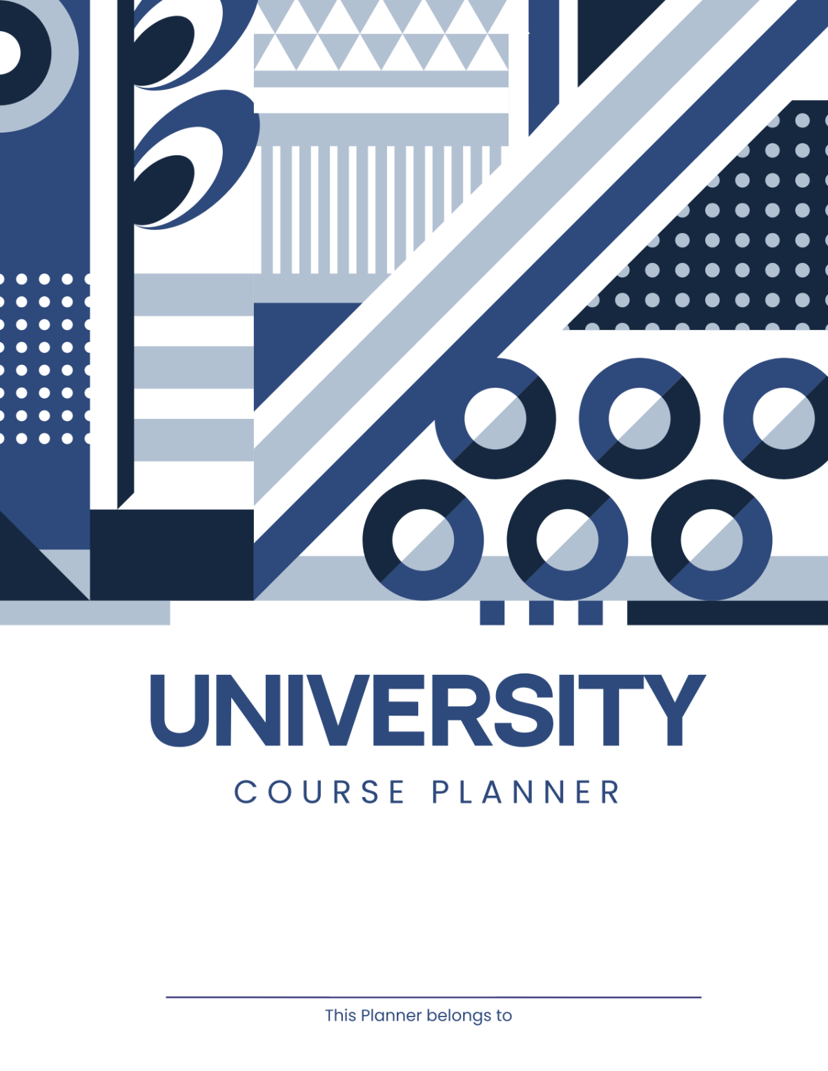Free University Planner Template