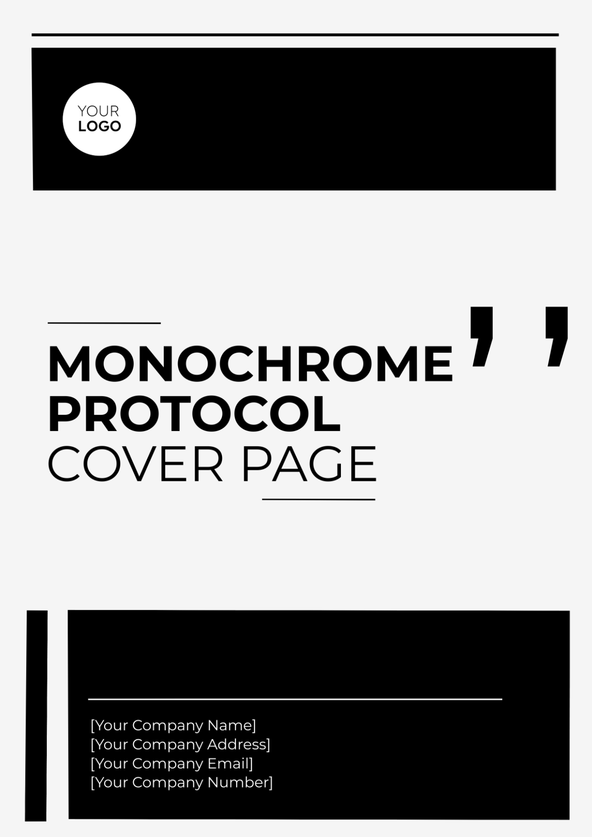 Monochrome Protocol Cover Page