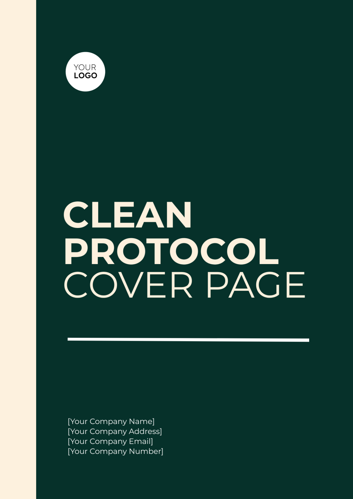 Clean Protocol Cover Page