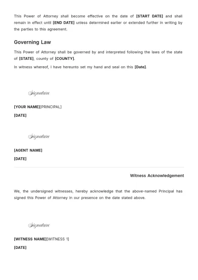 Free Colorado Real Estate Power of Attorney Template to Edit Online