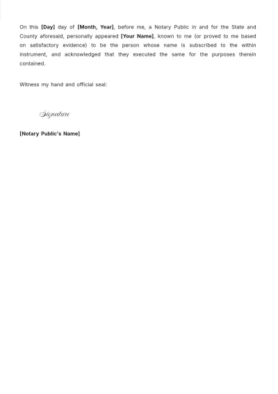 Free New Jersey Motor Vehicle Power of Attorney Template to Edit Online