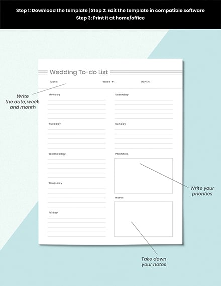 Digital Wedding Planner Example