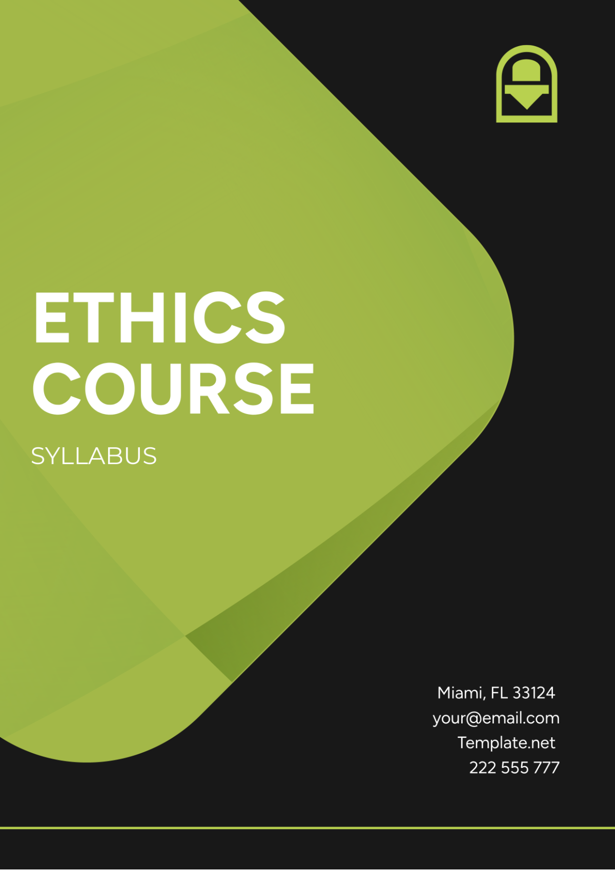 Ethics Course Syllabus Template