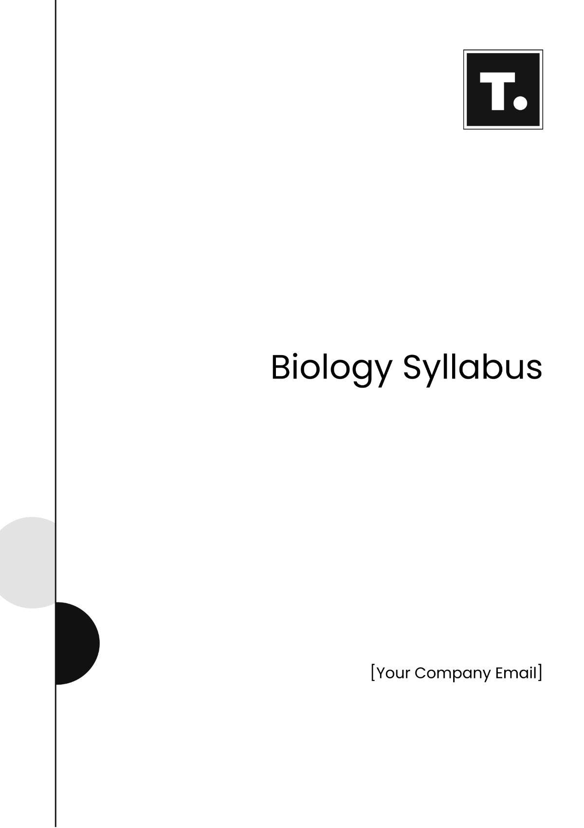 Biology Syllabus Template - Edit Online & Download