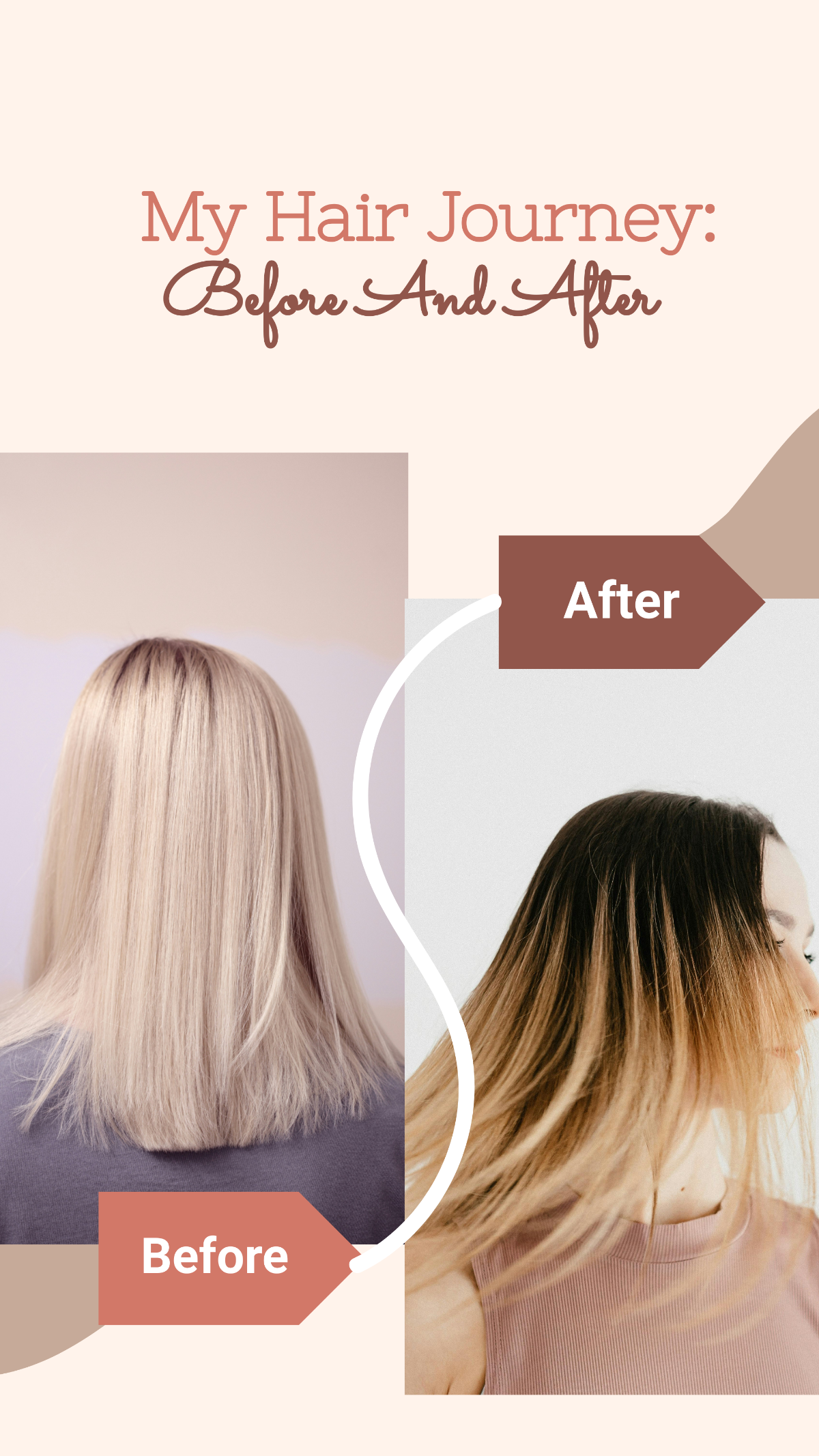Before and After Hair Journey Story