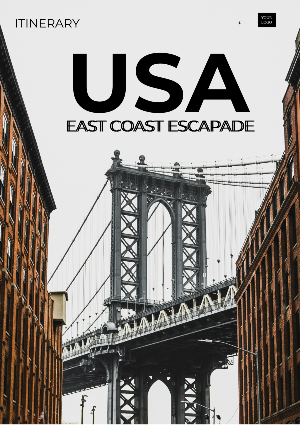 USA East Coast Itinerary Template - Edit Online & Download