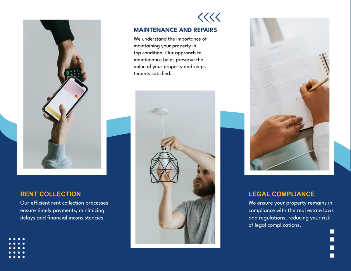 Free Property Management Services Brochure Template to Edit Online