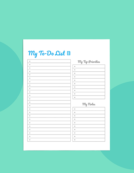 Creative Planner Template Format