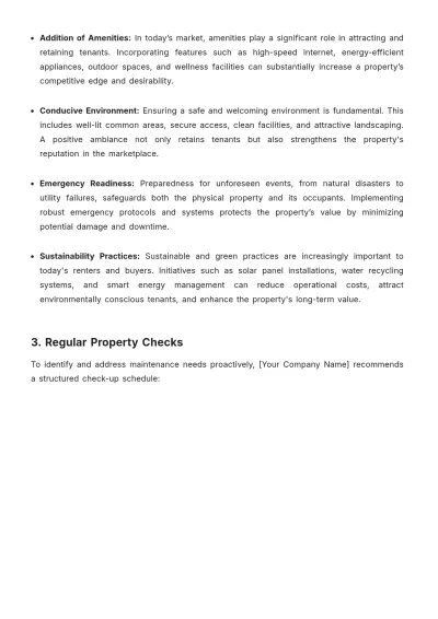 Free Real Estate Property Maintenance Guide Template to Edit Online