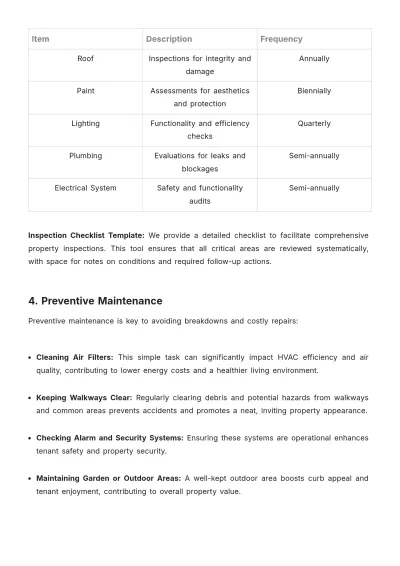 Free Real Estate Property Maintenance Guide Template to Edit Online