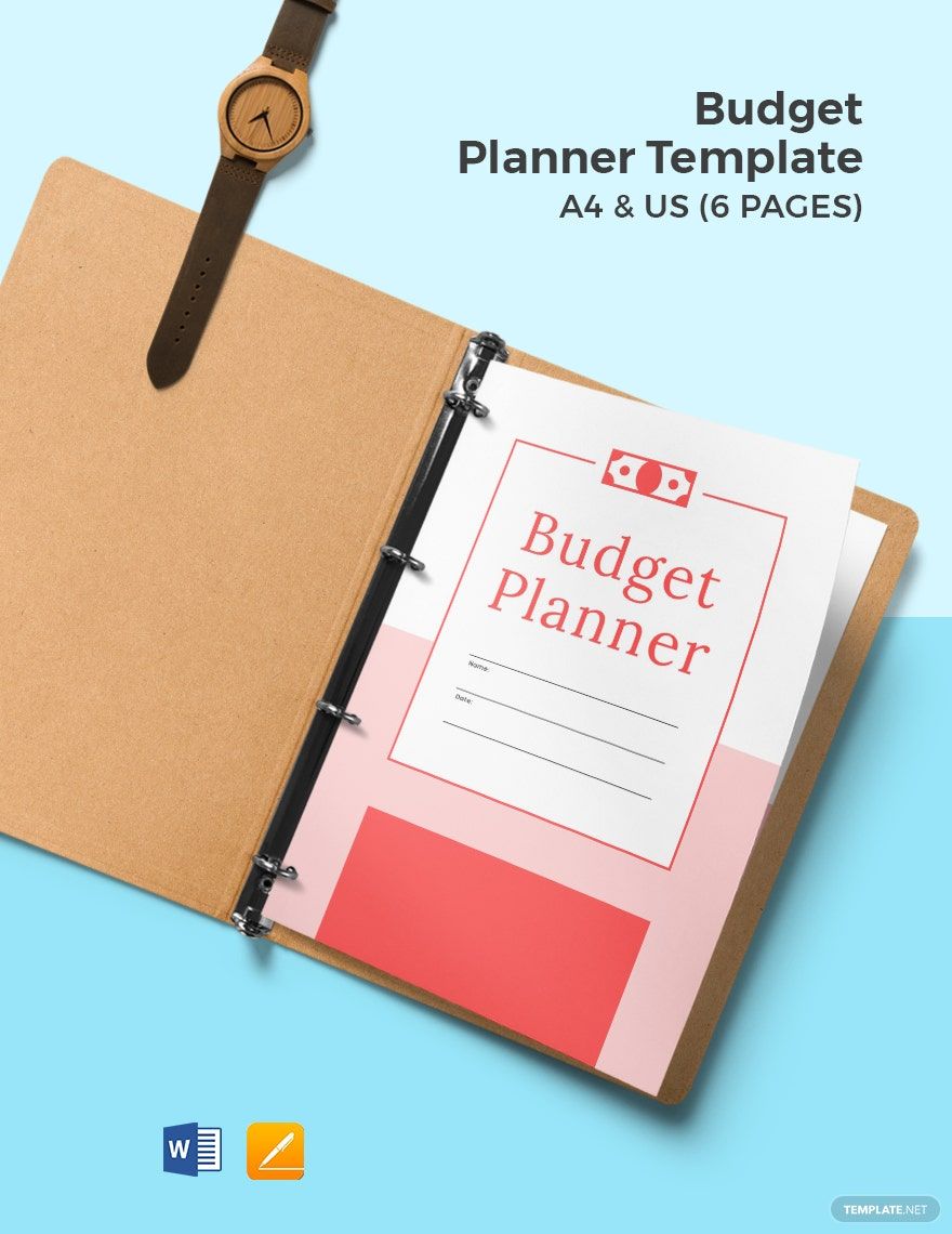 Free Sample Budget Planner Template